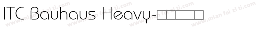 ITC Bauhaus Heavy字体转换